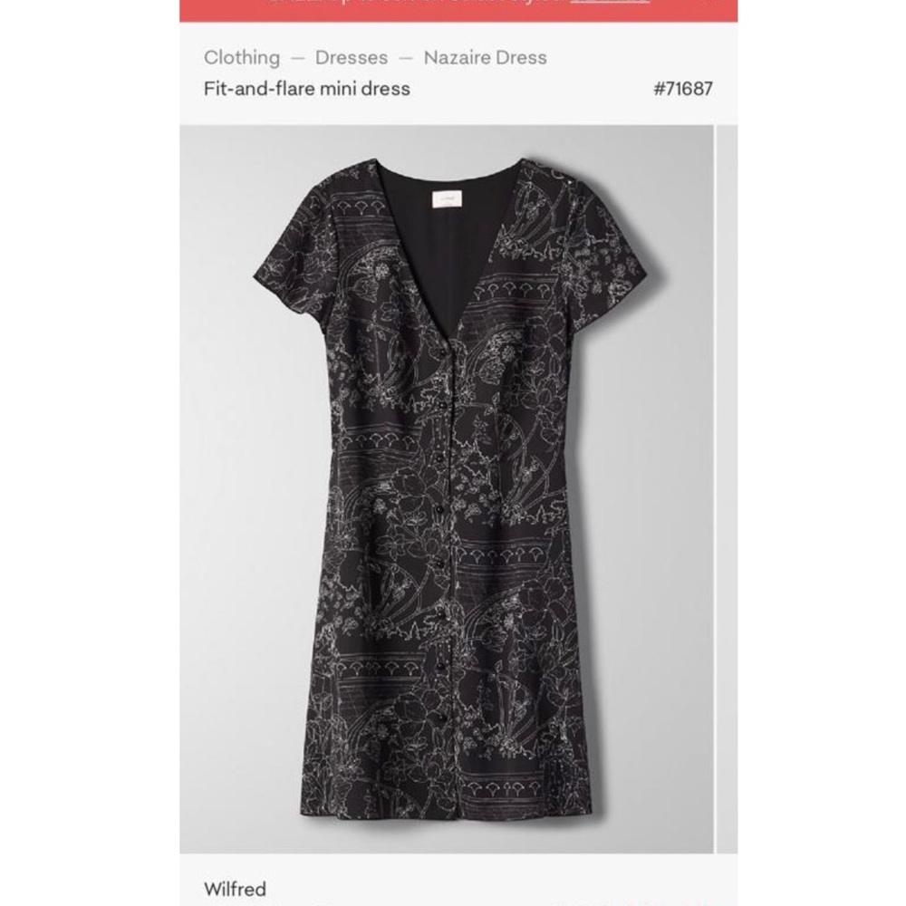 Aritzia Wilfred Dress: Nazaire Size 00